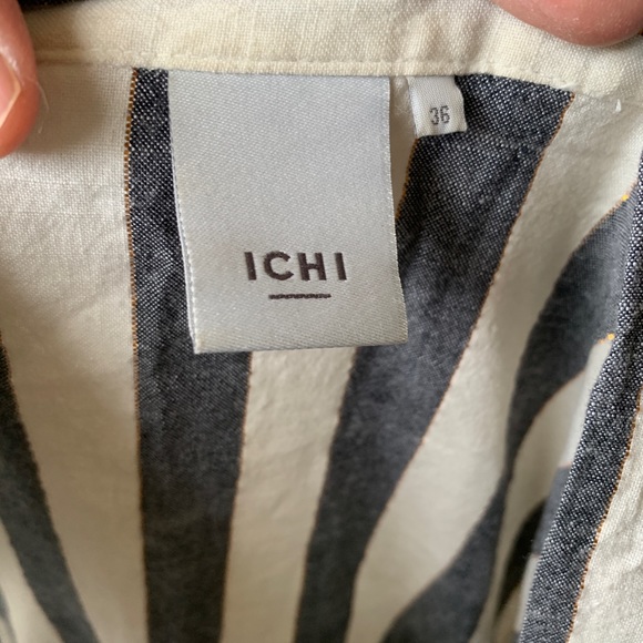 ICHI Striped Jumpsuit - size M - Picture 3 of 4